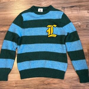 Lacoste unisex Sweater with Green and Blue Stripes